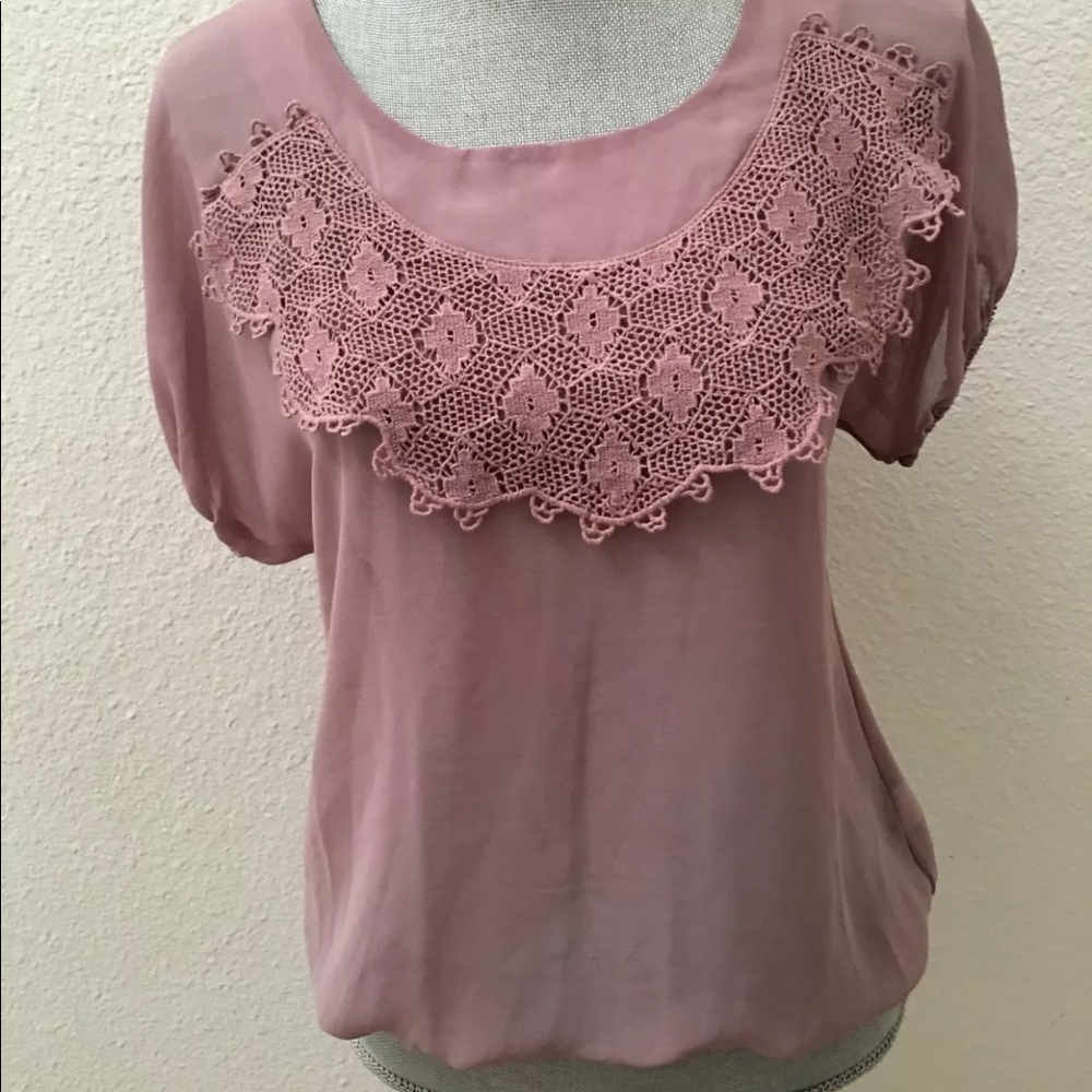 Hazel Anthropologie lace top small S Vintage look Beautiful RARE Y2K GORGEOUS